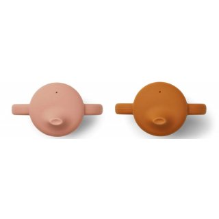 Silicone Cup Neil 2-Pack Dark Rose / Mustard Mix