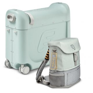Stokke BedBox + Crew Backpack Reiseset Green/Green