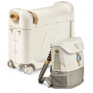 Stokke BedBox + Crew Backpack Reiseset White/White