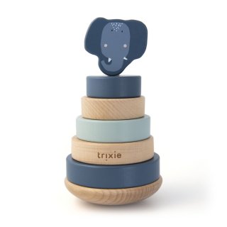 Wooden Stacking Toy Mrs. Elephant