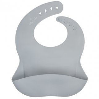 BIBS Silicone Bib Light Grey