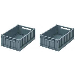 Weston Storage Box S 2-Pack - Whale Blue