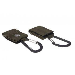 Stroller Hooks with Carabiner 2-Pack Olive