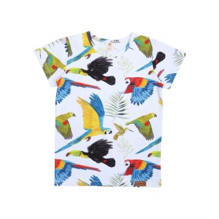 Walkiddy Birds of rainforest Shirt white 74