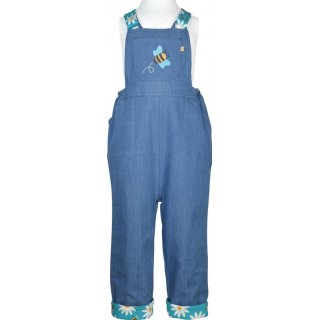 Frugi Latzhose Sonny Reversible Dungaree Camper Nice Daisy Bee 4-5J