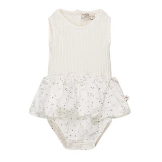 My little Cozmo Baby Skirt Romper Star-Print Ivory 12M