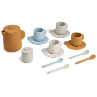 Kourtney Tea Set Silicone Blue Multi Mix