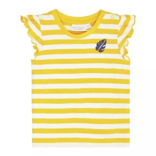 Sense Organics NANA Butterfly Shirt Yellow Stripes + Leaf