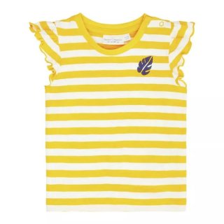 Sense Organics NANA Butterfly Shirt Yellow Sripes + Leaf 9M