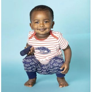 Sense Organics Baby Pants Crocodile Navy 6M