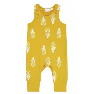 Sense Organics WILLI Baby Sweat Overall Pineapple  Gelb 6M