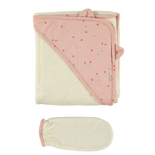 Petit Oh! Hooded Towel Sand Rose