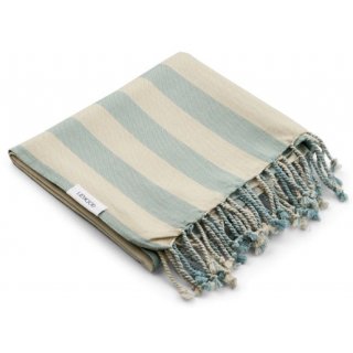 Mona Beach Towel Stripe Sea Blue / Sandy