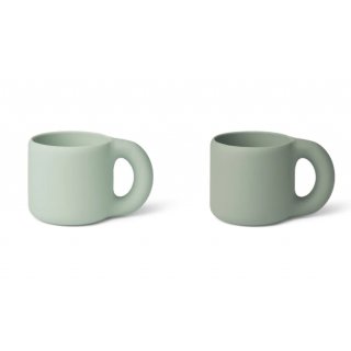 Kylie Silicone Cup 2-Pack Dusty Mint / Faune Green Mix