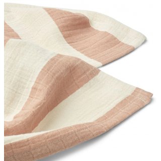Lewis Muslin Cloth 2-Pack Stripe Pale Tuscany / Sandy