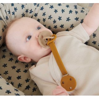 Willow Pacifier Strap 2-Pack Mustard / Sea Blue Mix