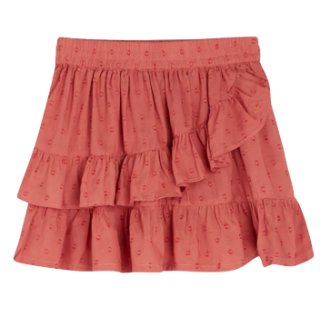 NoaNoa Skirt Apricot Brandy Mini Structured Dot 7Y