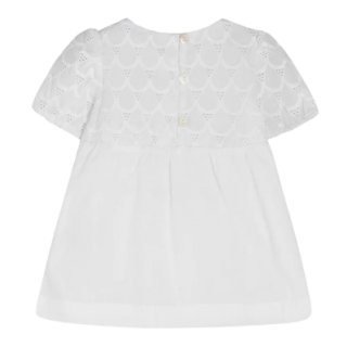 NoaNoa Baby Brodery Anglaise Dress short sleeve Bright white 0M