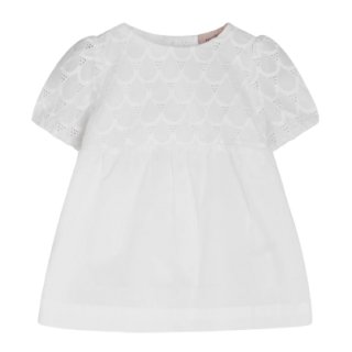 NoaNoa Baby Brodery Anglaise Dress short sleeve Bright white 24M