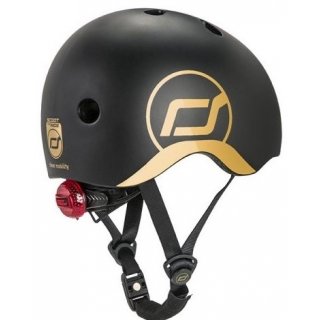 Scoot and Ride Helm S-M Black / Gold