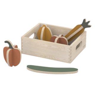 Vegetables In Wooden Box
