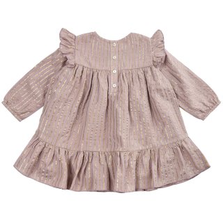 Petit Sofie Schnoor Dress Golden Stripes Purple 74