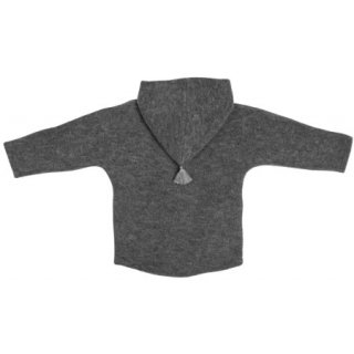Kitzheimat Jacke JUN Wool Fleece Grey / Dark Grey 86/92