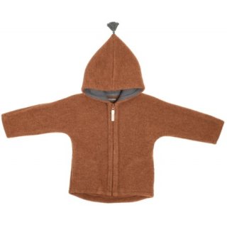 Kitzheimat Jacke JUN Wool Fleece Copper / Dark Grey