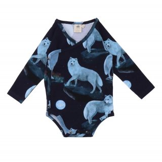 Walkiddy Wrapbody Singing Wolves/Blau