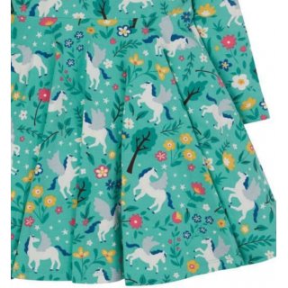 Frugi Dress Pegasus Flight Trkis/Print Organic Cotton 18-24M