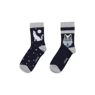Walkiddy Socken Singing Wolfs 2Pack