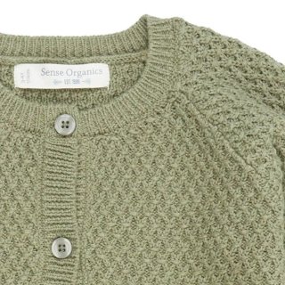 Sense Organics Elia Knitted Cardigan Olive  9Y