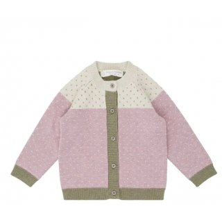 Sense Organics ERIN Baby Knitted Cardigan Smoke Rose 