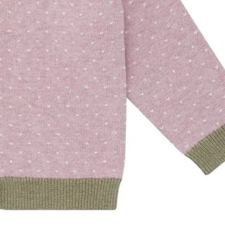 Sense Organics ERIN Baby Knitted Cardigan Smoke Rose 