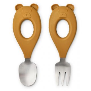 Stanley Baby Cutlery Set Mr Bear/Golden Caramel 