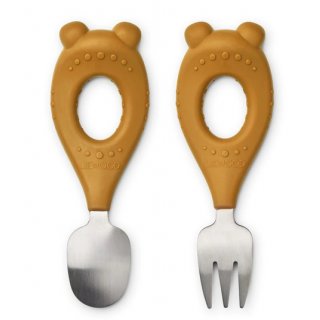 Stanley Baby Cutlery Set Mr Bear/Golden Caramel 