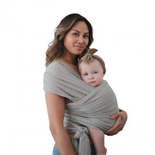 Mushie Baby Wrap Grey Melange
