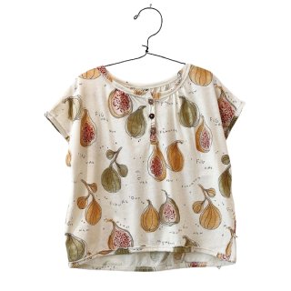 Play Up Pinted Jersey T-Shirt Beige mit Früchten