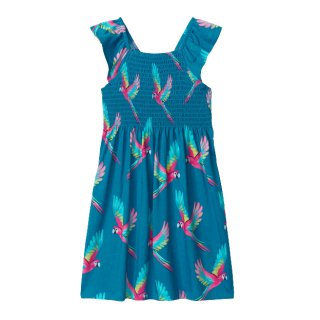 Hatley Girl Dress Tropical Parrots 3Y