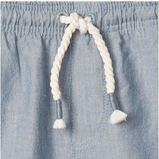 Hatley Chambray Toddler Pull on Shorts greyblue 12-18M