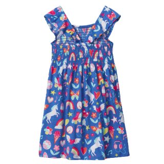 Hatley Dress Blau mit Schmetterlingen 7Y