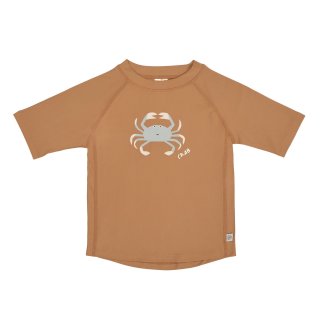 Lssig Short Sleeve Swim T-Shirt Crabs/Caramel 62/68