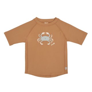 Lssig Short Sleeve Swim T-Shirt Crabs/Caramel 74/80