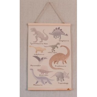 Dino-Rahmen (Baumwolle und Holzrahmen)