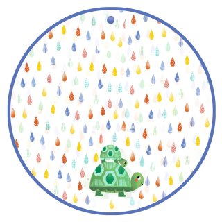 Regencape für Kinder 3-5 Jahre Schildkröte