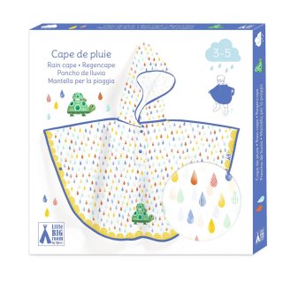 Regencape für Kinder 3-5 Jahre Schildkröte