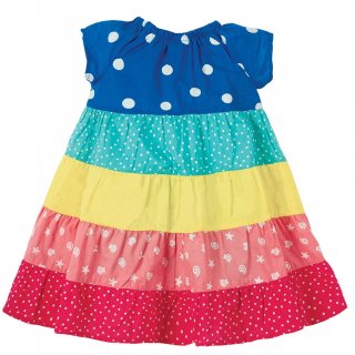 Frugi Dorothy Twirly Dress Rainbow Hotchpotch 0-3M
