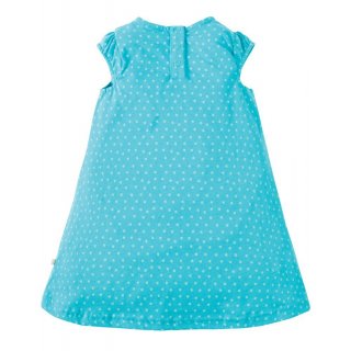 Frugi Little Lola Dress Turquoise Spot/Unicorn