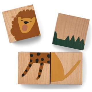 Aage Wooden Puzzle Blocks All Together / Nature