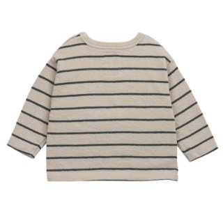 Play Up Baby T-Shirt Striped Flame Jersey Beige/Schwarz
